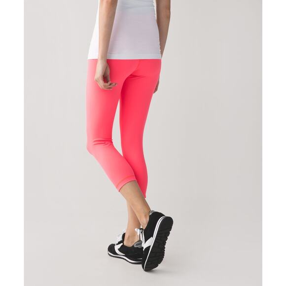 Lululemon Wunder Under Crop II *Full-On Luon (Roll Down) 21" - Picture 1 of 8